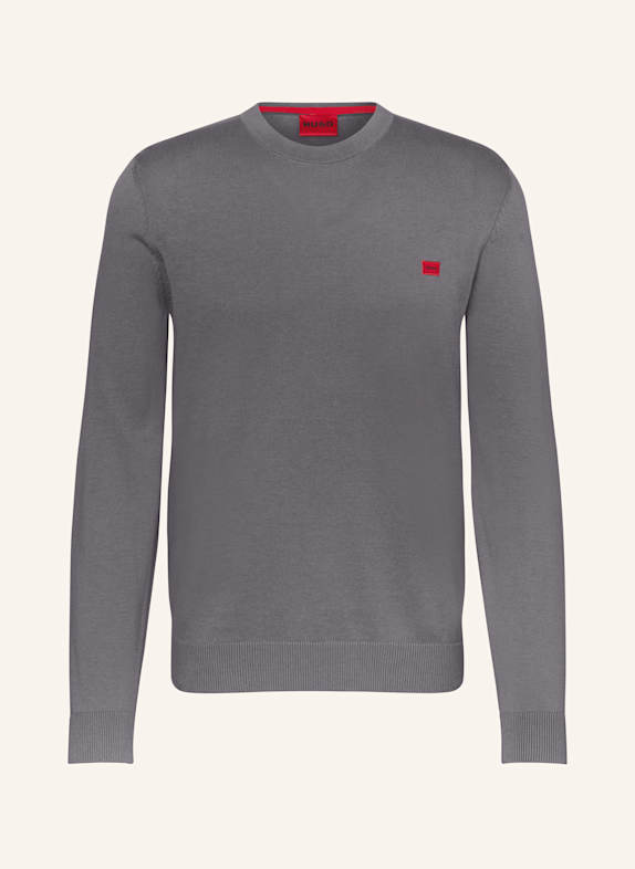 HUGO Pullover SAN CASSIUS GRAU