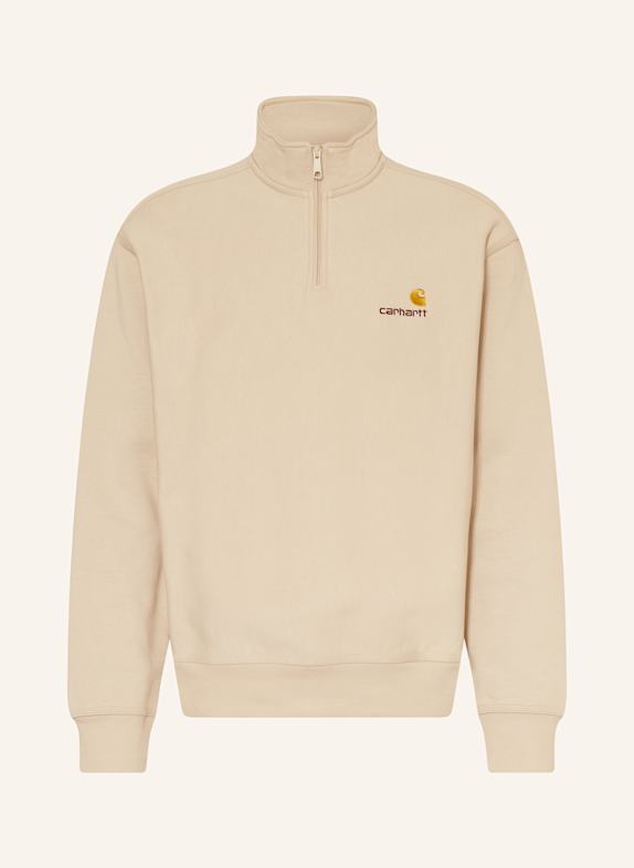 carhartt WIP Sweat-Troyer AMERICAN SCRIPT BEIGE