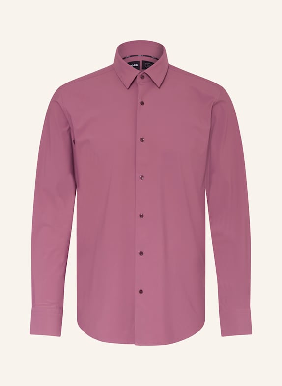BOSS Hemd HANK Slim Fit DUNKELROT