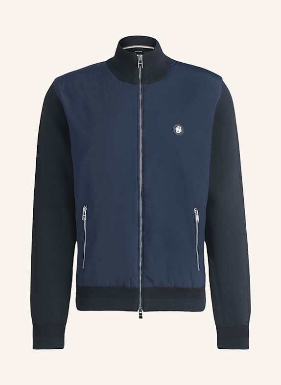 BOSS Blouson DARMANDO im Materialmix DUNKELBLAU