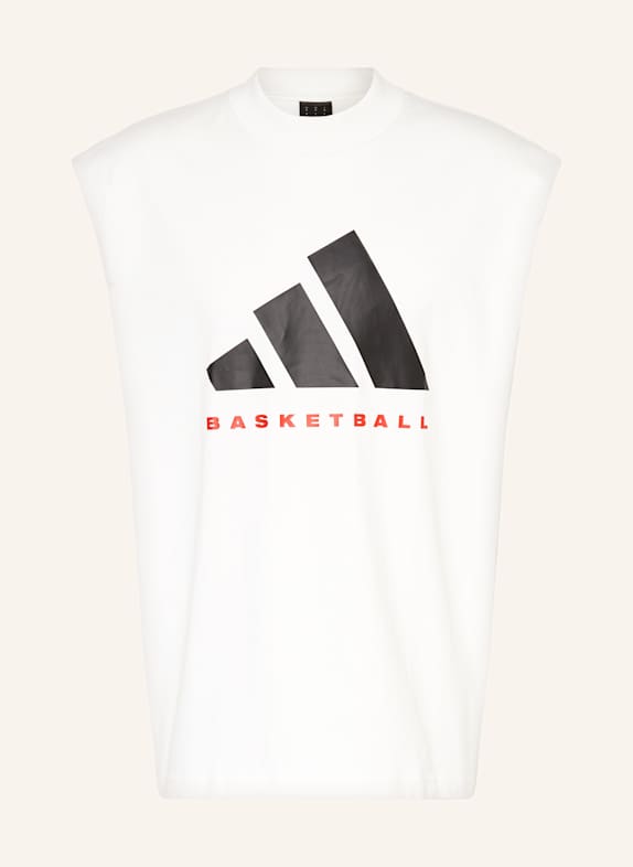 adidas T-shirt WHITE/ BLACK/ RED