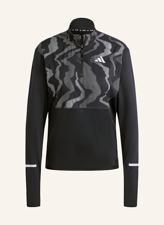 adidas Laufshirt ULTIMATE HI VIS SCHWARZ/ GRAU