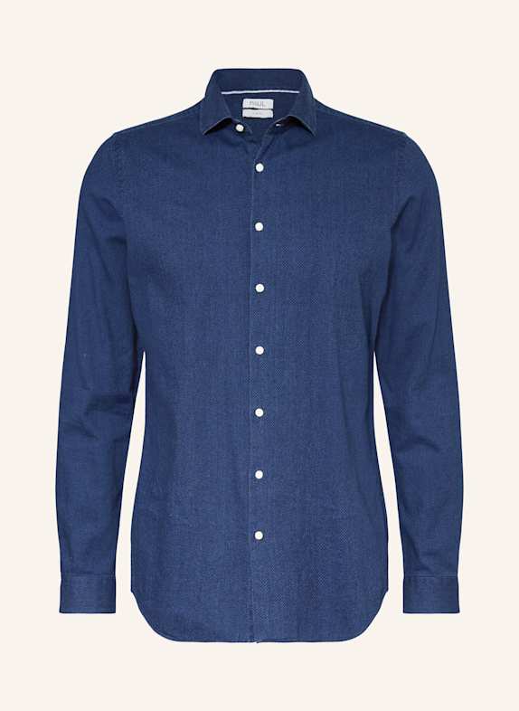 PAUL Hemd Slim Fit mit extralangem Arm BLAU