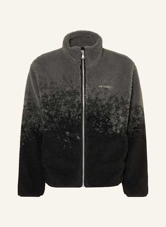 RETERNITY Teddy jacket GRAY/ BLACK