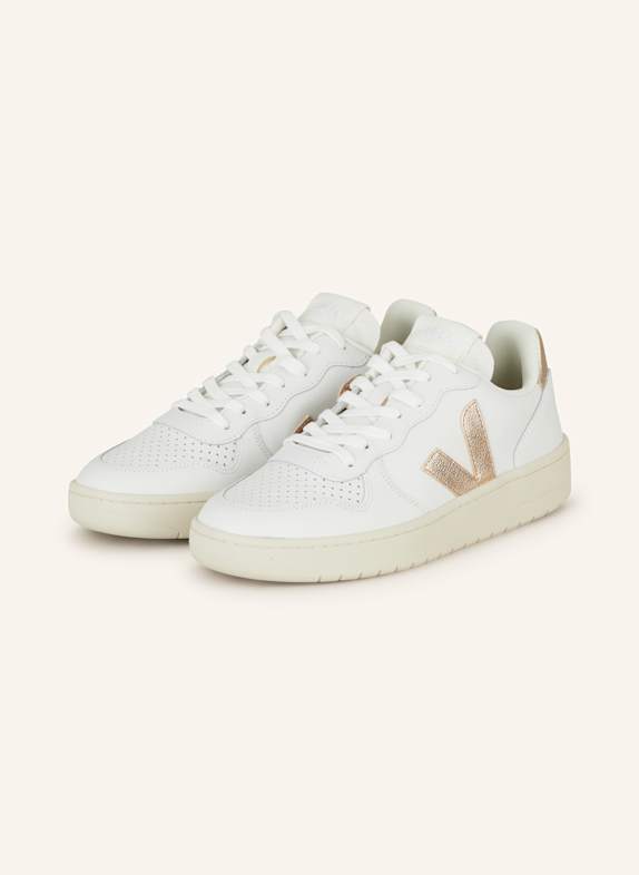 VEJA Sneaker V-10 PRIME WEISS/ ROSÉGOLD