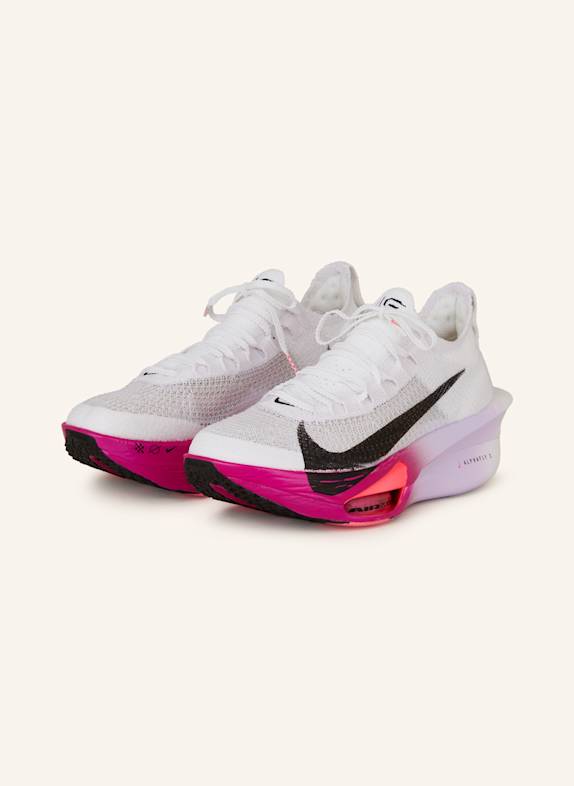 Nike Buty do biegania AIR ZOOM ALPHAFLY 3 BIAŁY/ CZARNY/ LILA