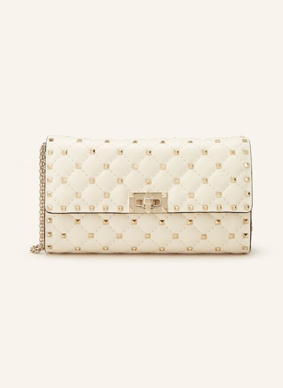 VALENTINO GARAVANI Umhängetasche ROCKSTUD SPIKE mit Nieten CREME