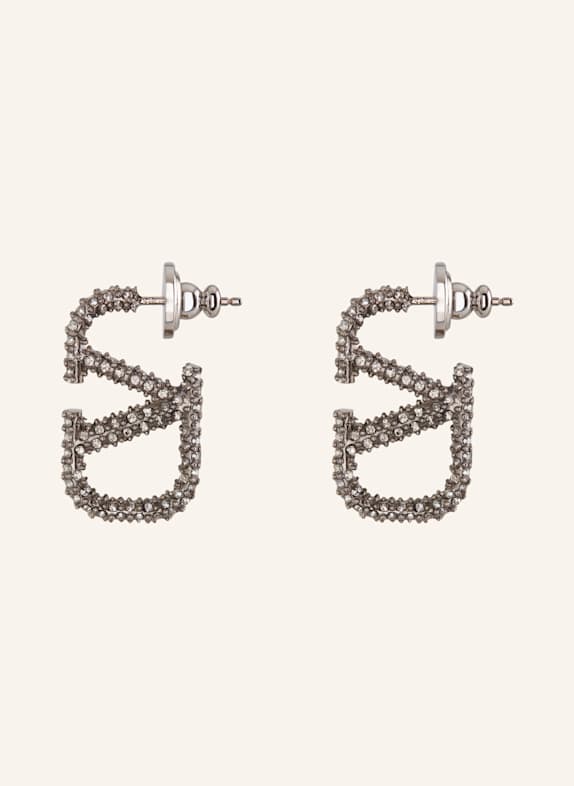VALENTINO GARAVANI Earrings VLOGO SIGNATURE with Swarovski crystal SILVER