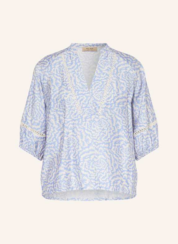 MOS MOSH Blusenshirt MMALEYNA SAKU CREME/ HELLBLAU