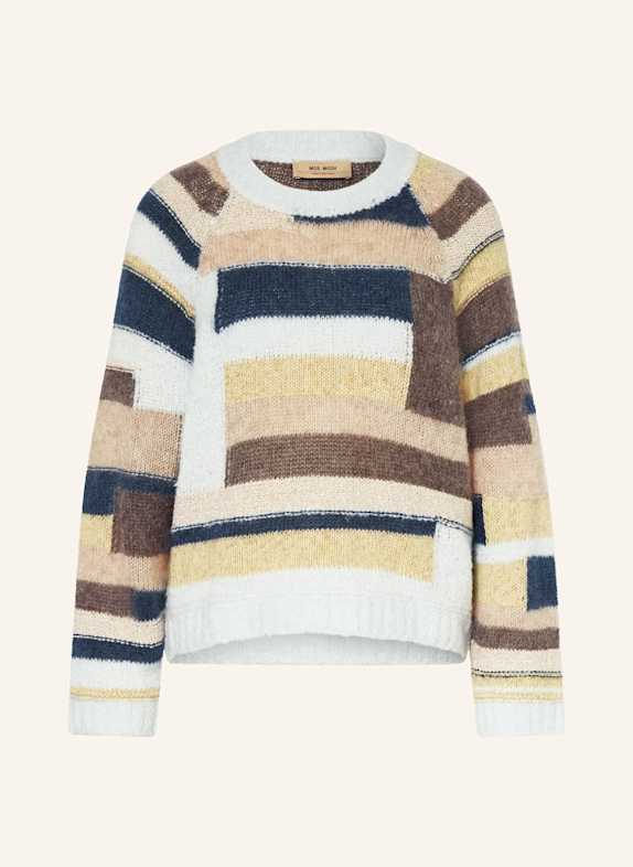 MOS MOSH Pullover MMDAYA HELLBLAU/ GELB/ HELLBRAUN