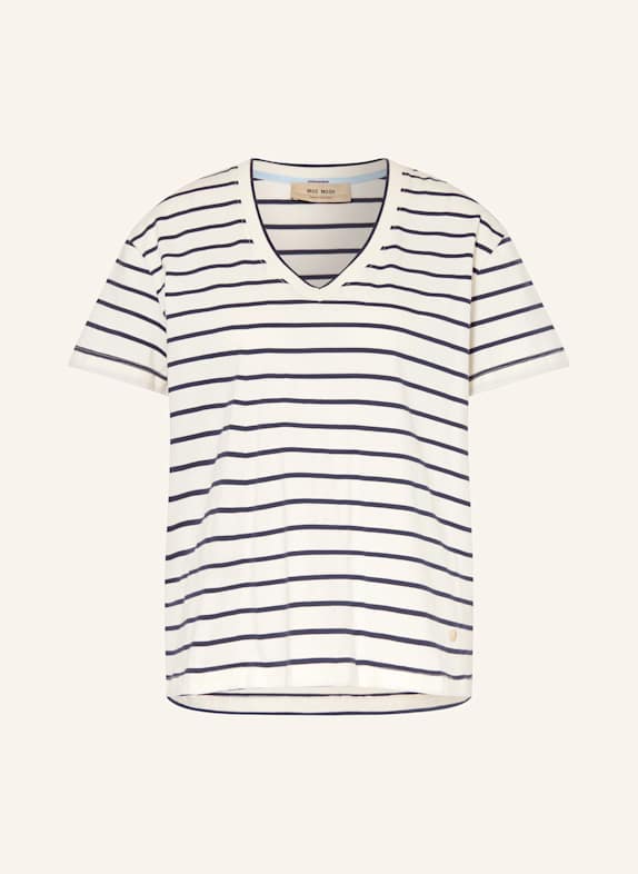MOS MOSH T-Shirt ECRU/ DUNKELBLAU