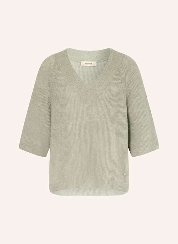 MOS MOSH Strickshirt MMTACI mit Alpaka HELLGRÜN