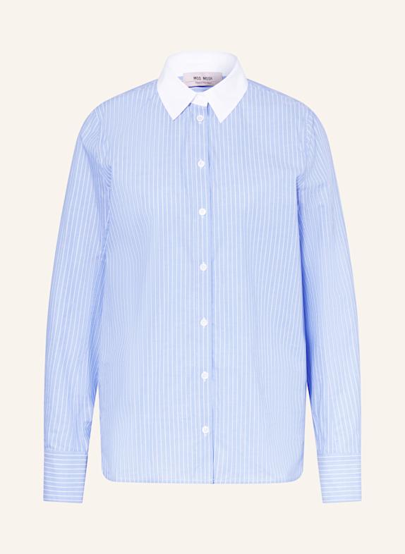 MOS MOSH Hemdbluse MMTAYLA HELLBLAU/ WEISS