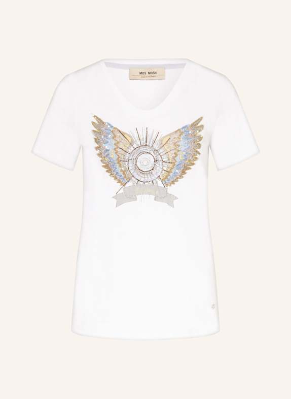 MOS MOSH T-Shirt MMGETHI mit Pailletten CREME