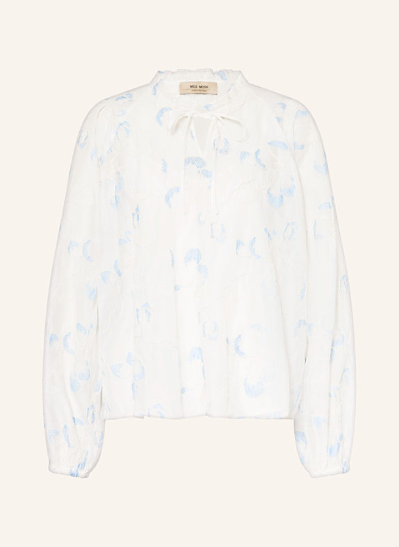MOS MOSH Blusenshirt MMEISARA WEISS/ HELLBLAU