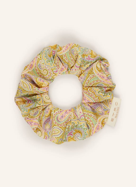 ETRO Gumička do vlasů z hedv&aacute;b&iacute; ŽLUT&Aacute;