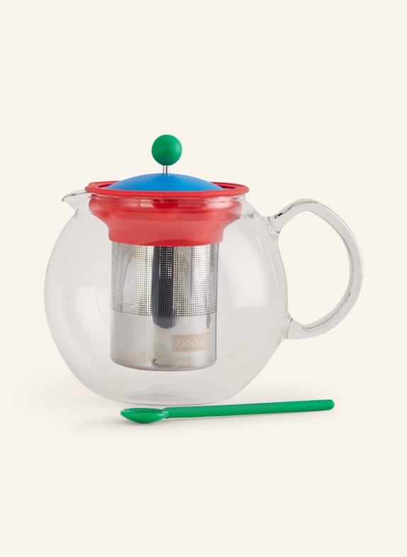 bodum TIMO SICILIANO scented candle WHITE/ SILVER/ RED