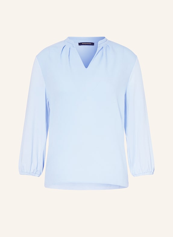 MORE & MORE Blusenshirt mit 3/4-Arm HELLBLAU