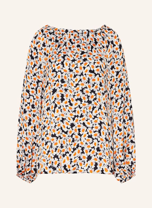 MARC CAIN Off-shoulder shirt blouse 394 navy