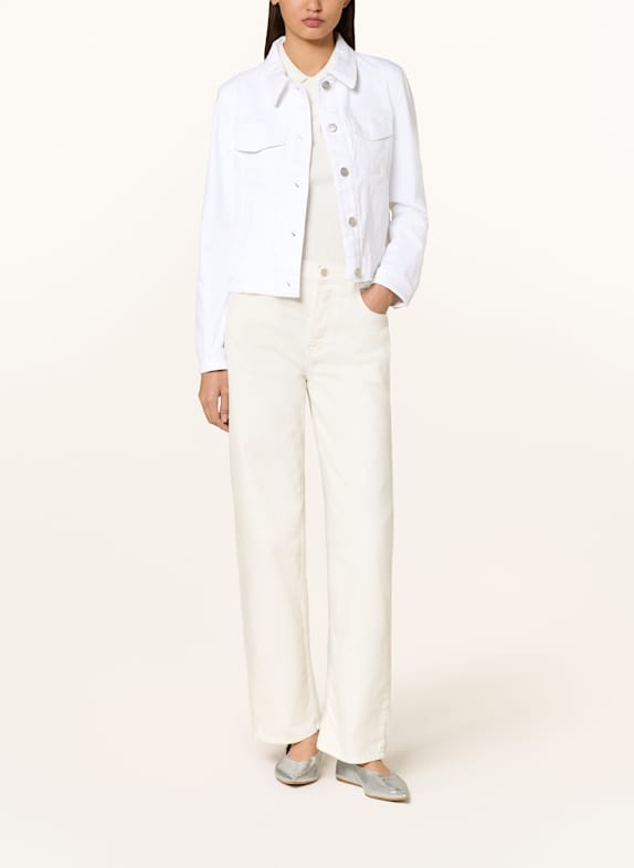 MARC CAIN Kurtka jeansowa 100 WHITE