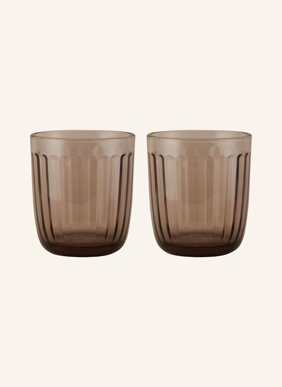 iittala 2er-Set Trinkgläser RAAMI BRAUN
