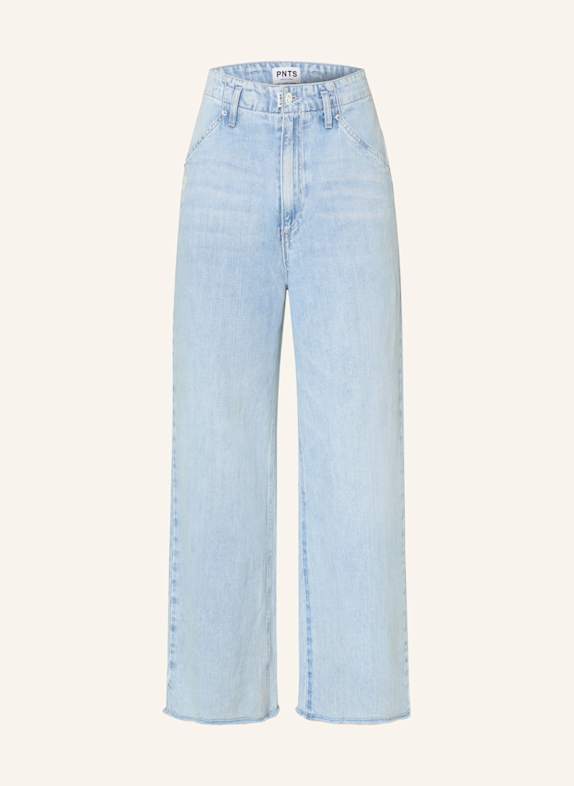 PNTS Culotte jeans THE MINI R with linen 19 LIGHT USED INDIGO