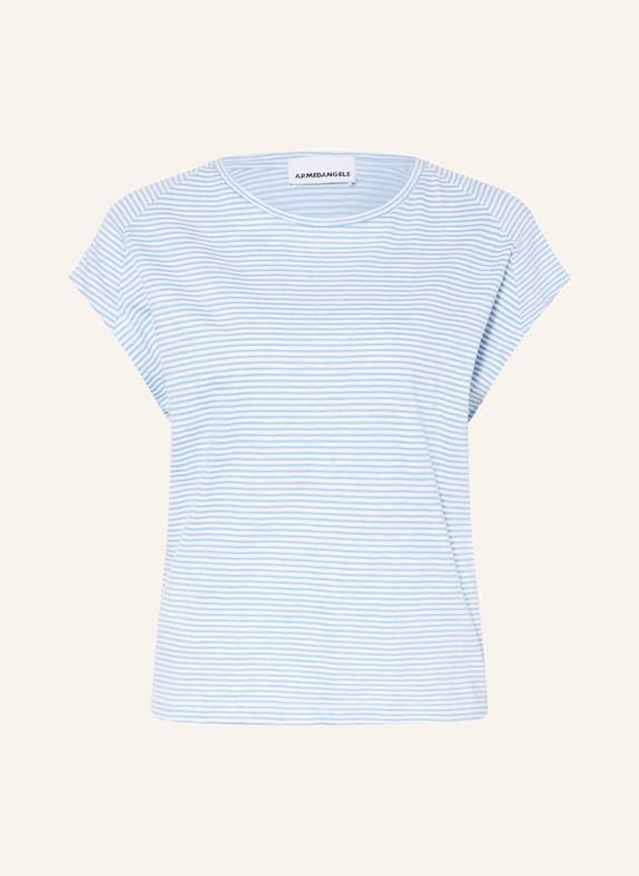 ARMEDANGELS T-Shirt OFELIAA HELLBLAU/ WEISS