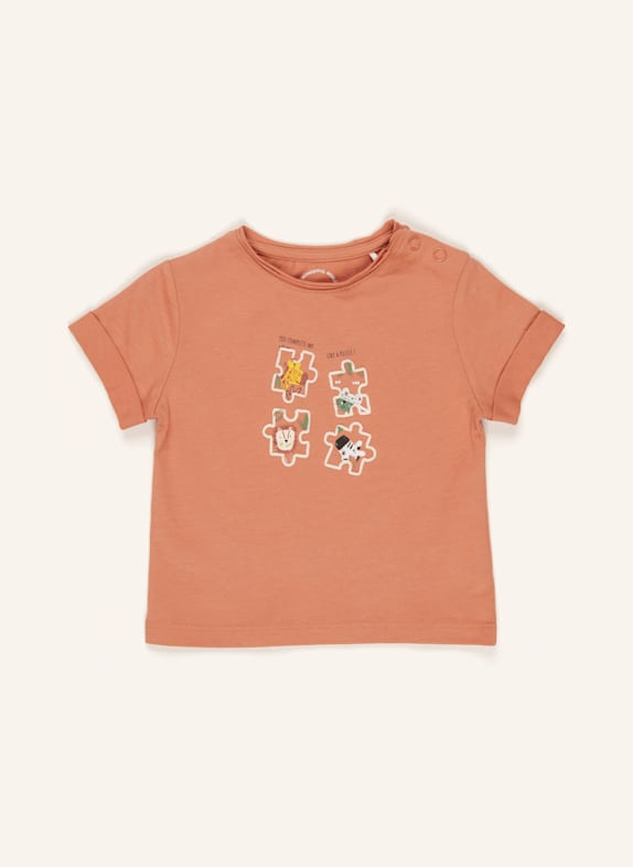 s.Oliver RED T-shirt CIEMNOPOMARAŃCZOWY