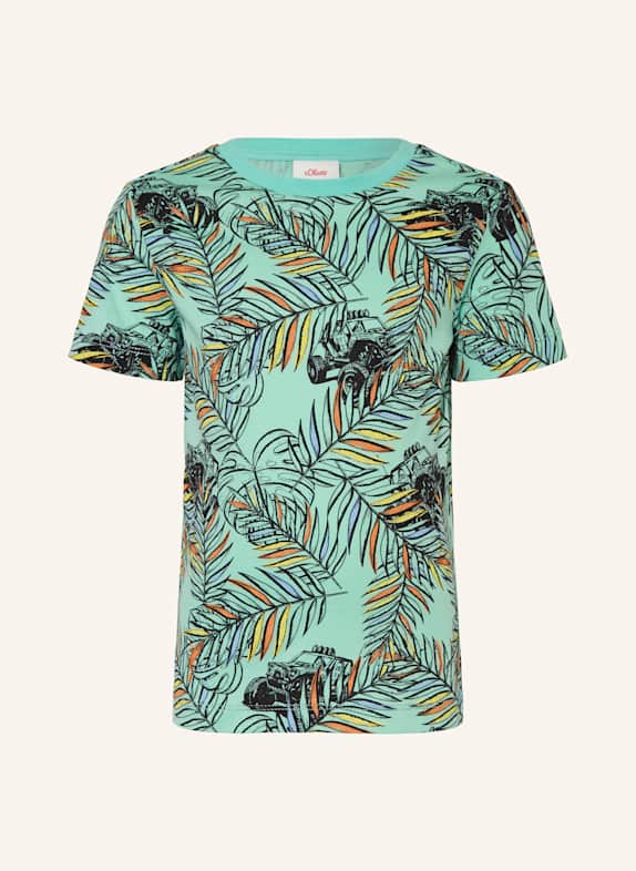 s.Oliver RED T-Shirt MINT/ SCHWARZ