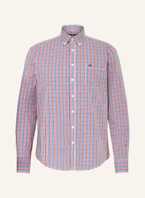 FYNCH-HATTON Hemd Regular Fit BLAU/ ROT/ SCHWARZ