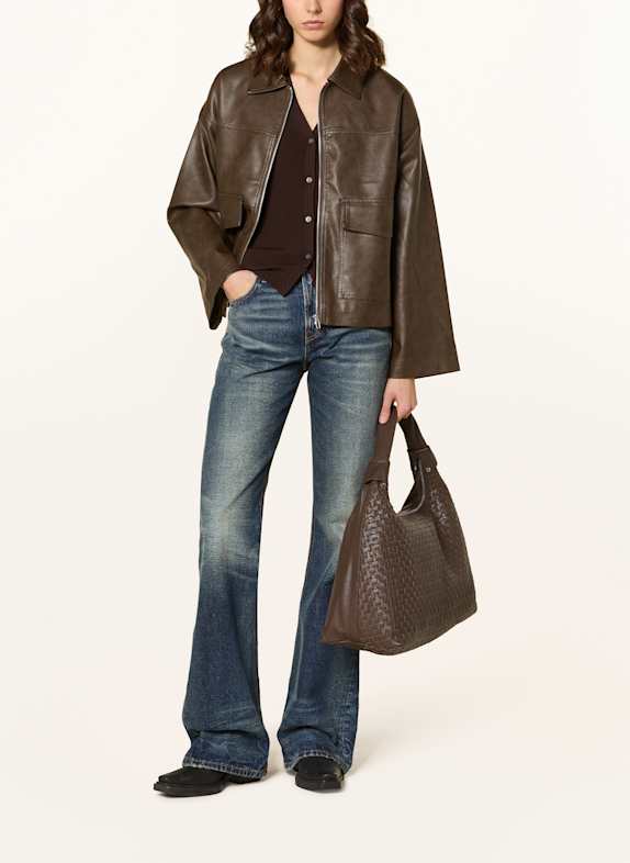 NÚNOO Hobo-Bag MAXI DANDY DUNKELBRAUN