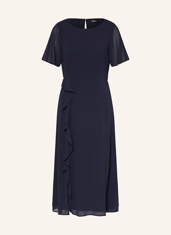 s.Oliver BLACK LABEL Kleid mit Volants DUNKELBLAU