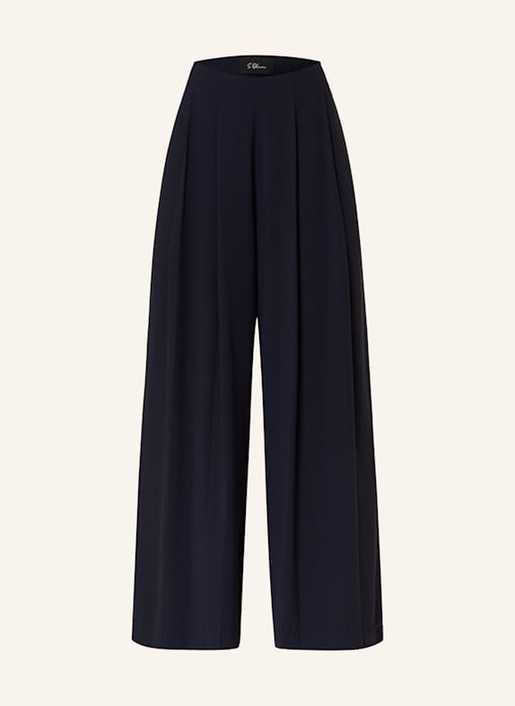 s.Oliver BLACK LABEL Marlenehose DUNKELBLAU