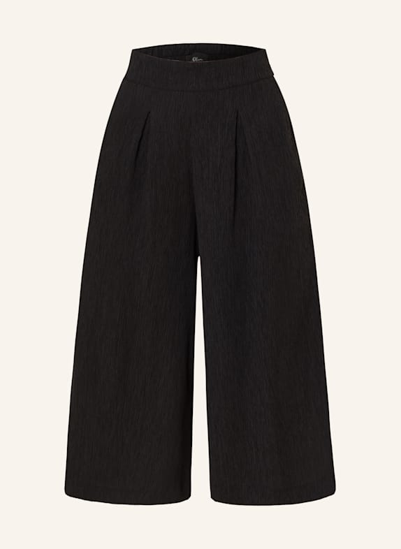 s.Oliver BLACK LABEL Culotte kalhoty ČERNÁ