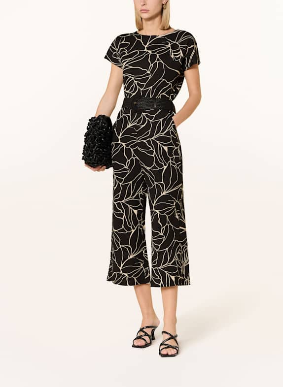 s.Oliver BLACK LABEL Jumpsuit BLACK/ CREAM