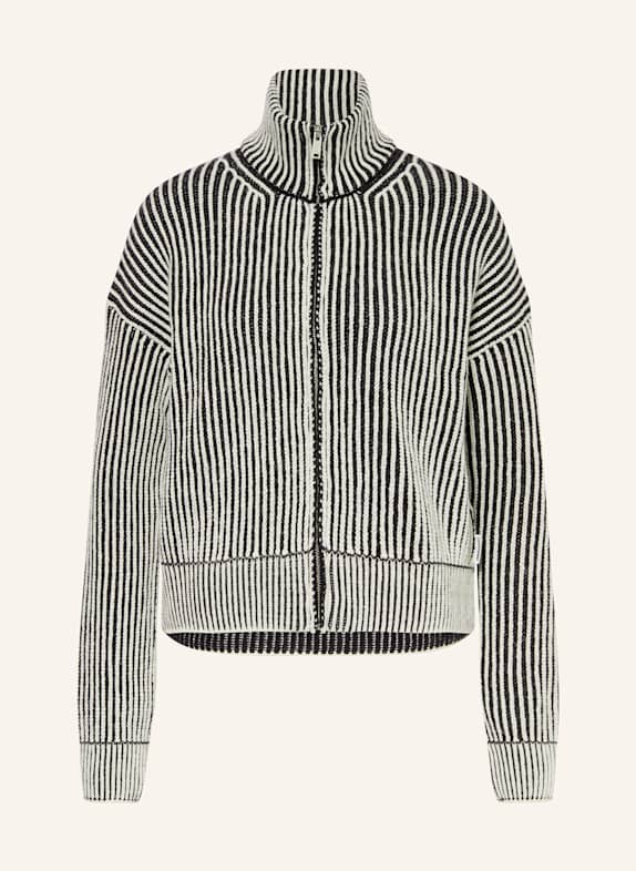 ARMEDANGELS Strickjacke MEDEAA VANISE SCHWARZ/ WEISS