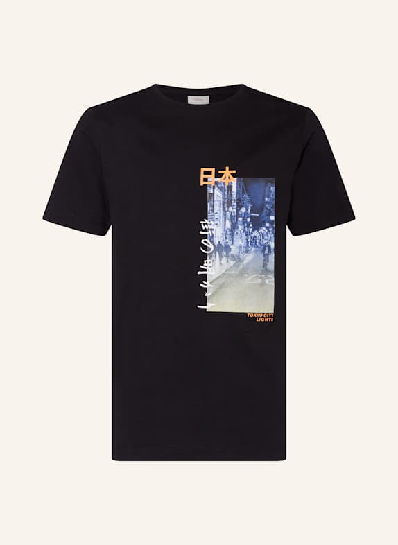s.Oliver RED T-Shirt SCHWARZ