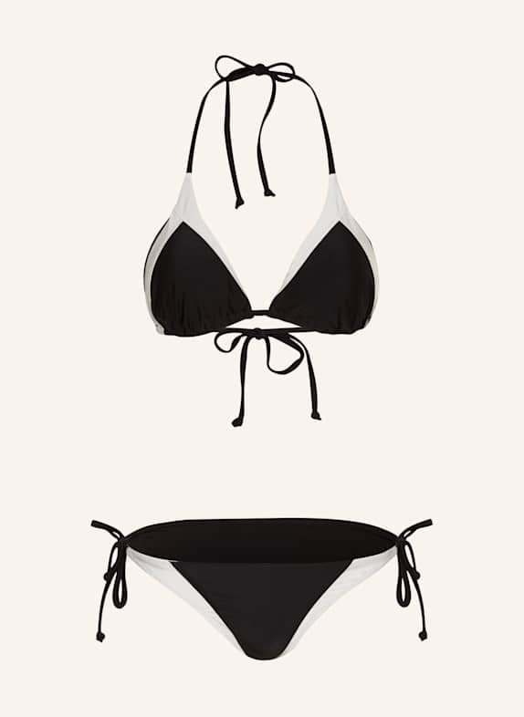 FIRE+ICE Bikini trójkątne BAILA CZARNY/ SREBRNY