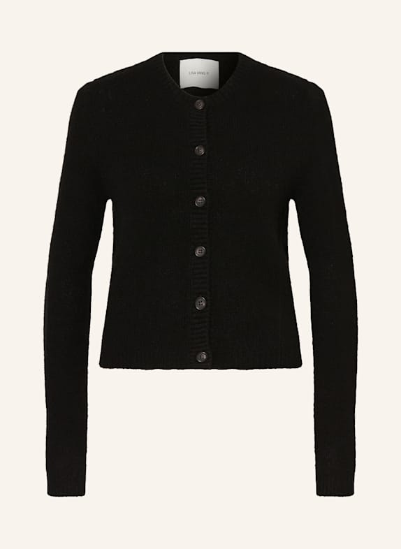 LISA YANG Strickjacke mit Cashmere SCHWARZ