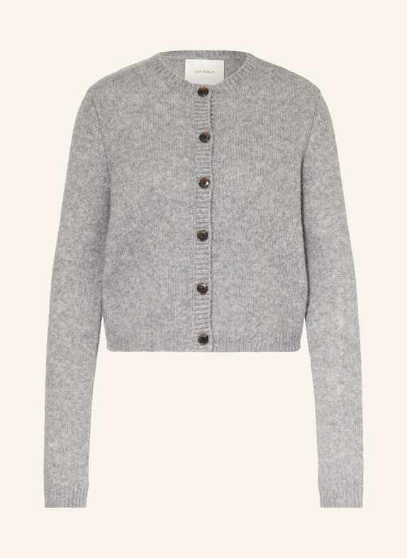 LISA YANG Cardigan with cashmere LIGHT GRAY