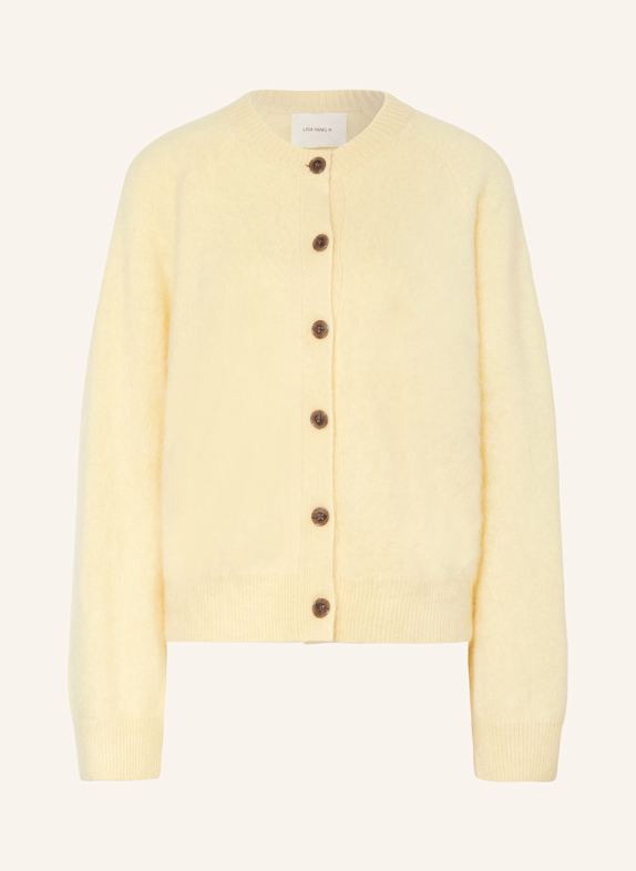 LISA YANG Strickjacke MELBA aus Cashmere HELLGELB