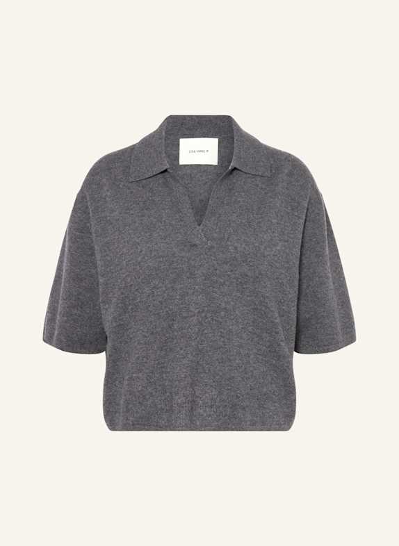 LISA YANG Strickshirt aus Cashmere DUNKELGRAU