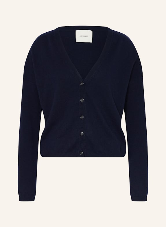 LISA YANG Strickjacke ABBY aus Cashmere DUNKELBLAU