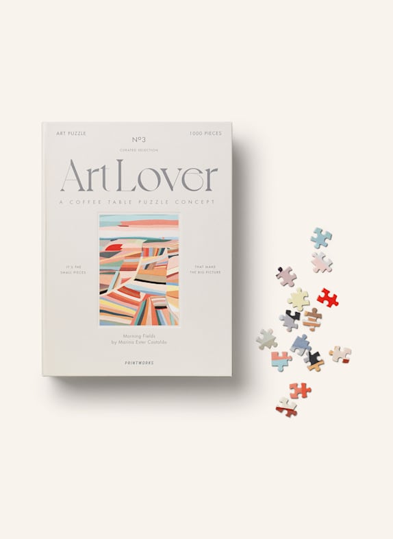 PRINTWORKS Puzzle ART LOVER HELLGRAU/ GRAU/ LACHS