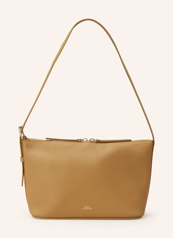 A.P.C. Schultertasche CAMEL