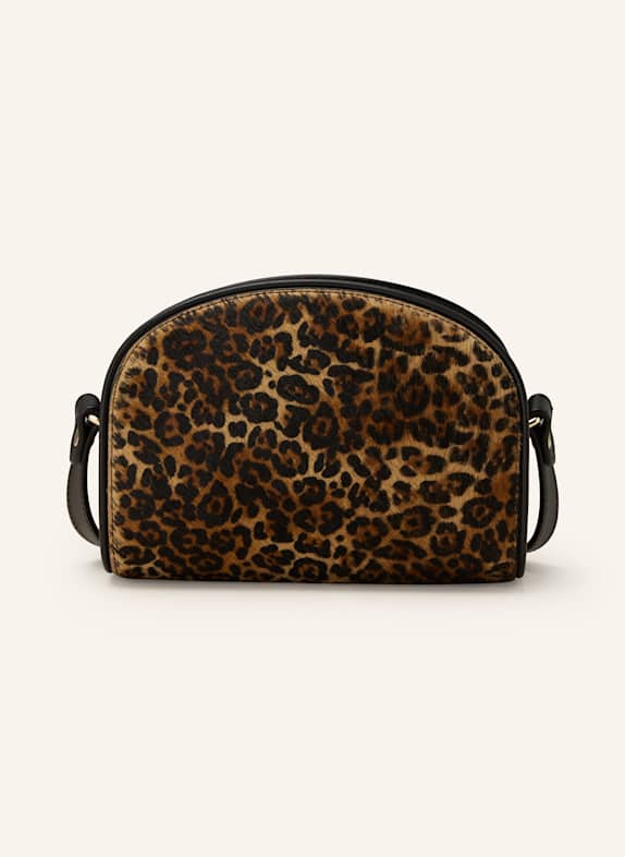 A.P.C. Umhängetasche DEMI-LUNE MINI SCHWARZ/ HELLBRAUN