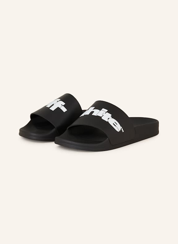 Off-White Pantoletten SCHWARZ/ WEISS