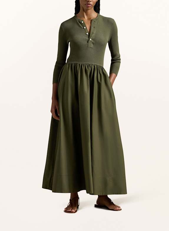 POLO RALPH LAUREN Kleid im Materialmix OLIV