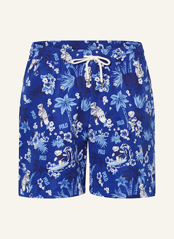 POLO RALPH LAUREN Swim shorts TRAVELER BLUE/ LIGHT BLUE/ WHITE