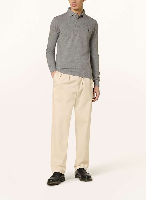 POLO RALPH LAUREN Piqué poloshirt slim fit GRIJS